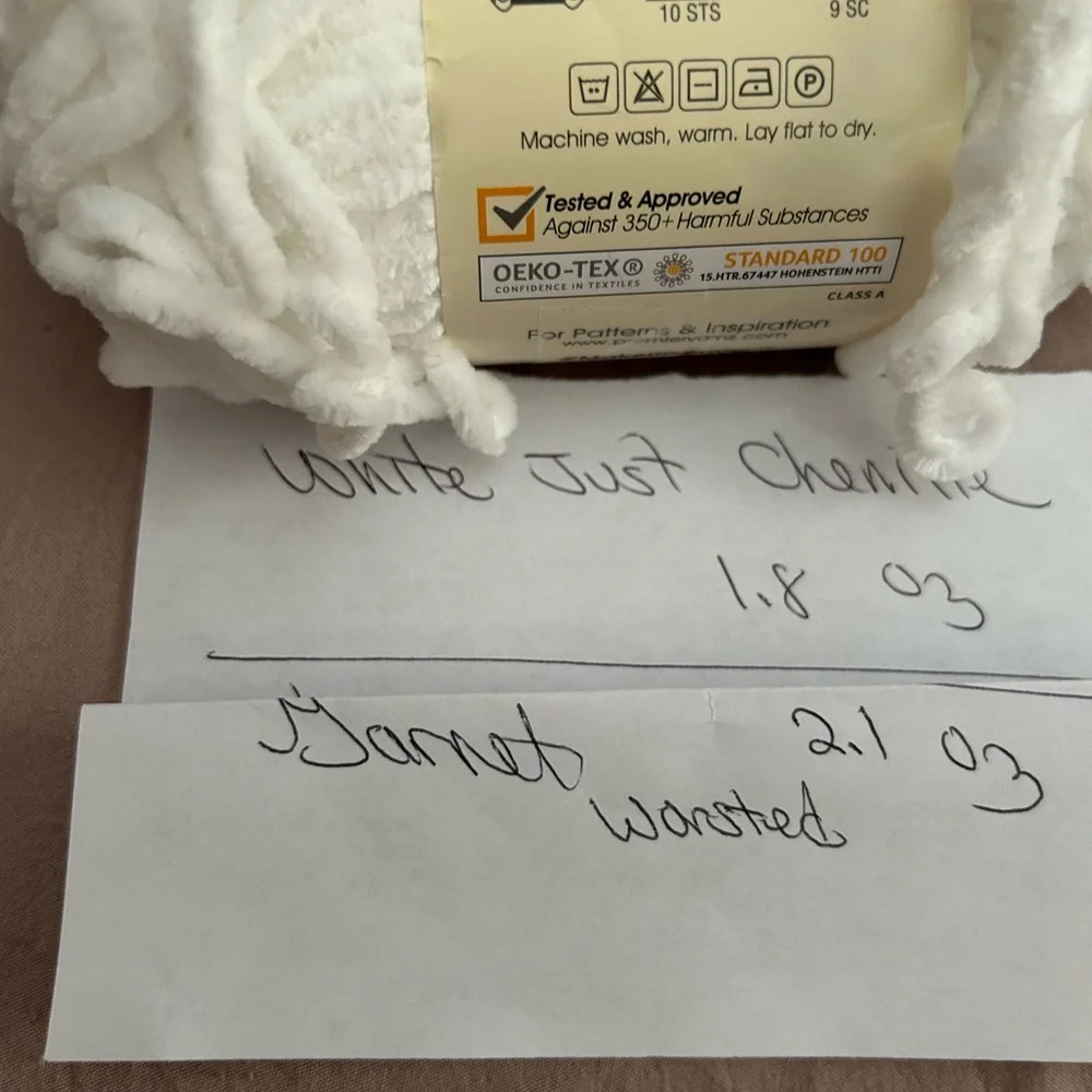 LOT Of 3 Mixed Premier JUST YARN  Worsted 2.11 oz / Skein* - 1 Just Chenille - Picture 10 of 11